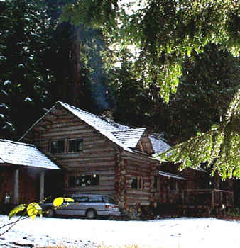 Cabin in the snow