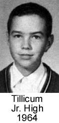 Bob in eighth grade, 1964