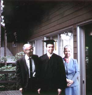 standing on the deck of the pine lake house