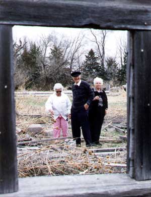 Old barn on farm in Brule