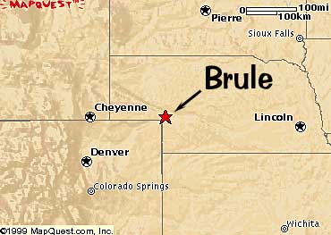 Map of Brule Nebraska