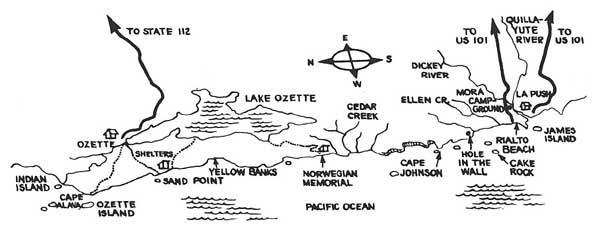 lake ozette to cape alva map