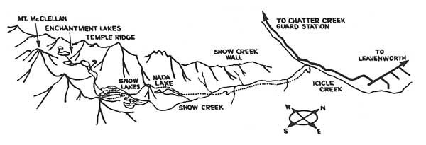 enchantment lakes map