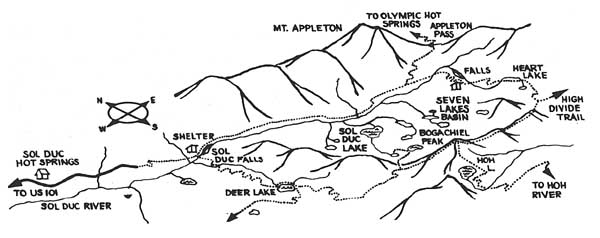 seven lakes basin map