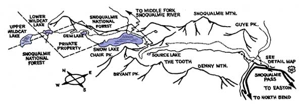 snow lake map